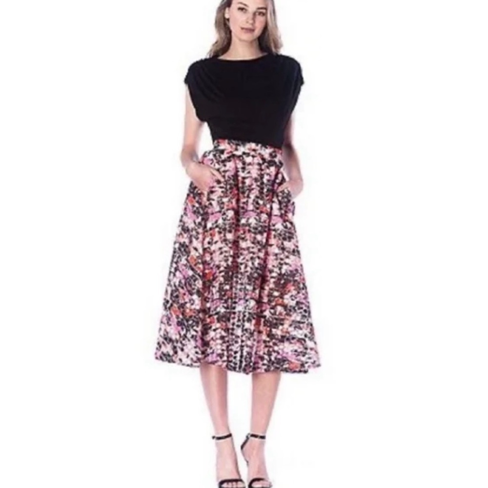 Sam Edelman Enchanted Kiss Organza Floral Skirt Size 2 EUC - Picture 1 of 7